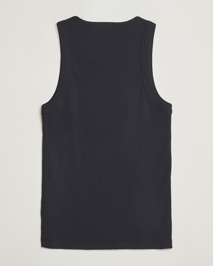 Heren | T-shirts | Merz b. Schwanen | Ribbed Tank Top Charcoal