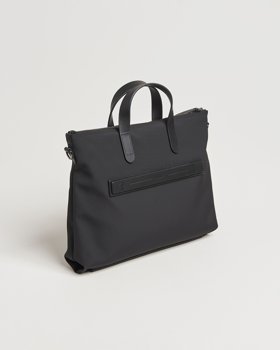 Heren | Tassen | Mismo | M/S Canvas Slim Brief Eclipse Black/Black