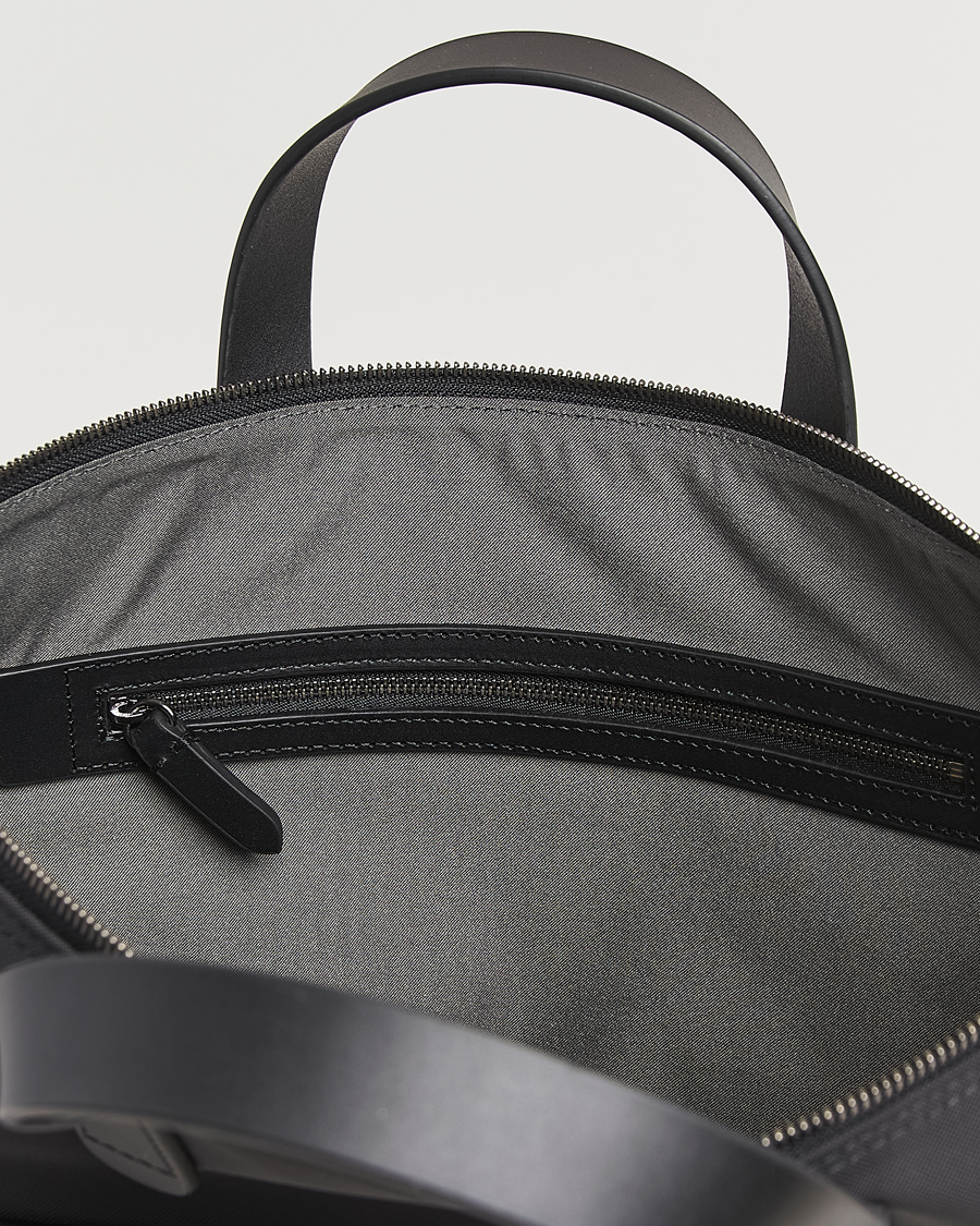 Heren | Tassen | Mismo | M/S Canvas Slim Brief Eclipse Black/Black