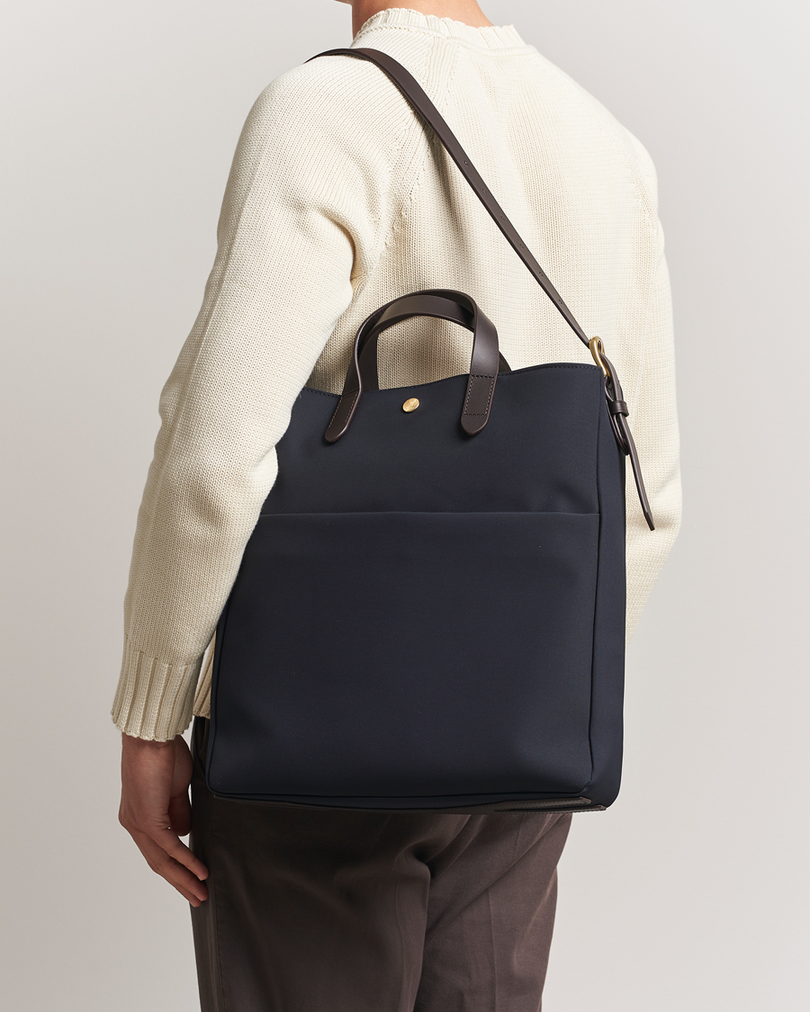 Heren | Tassen | Mismo | M/S Field Tote Navy/Dark Brown