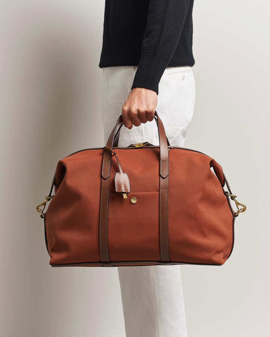 Heren | Tassen | Mismo | M/S Avail 48h Nylon Weekendbag Terracotta/Cuoio