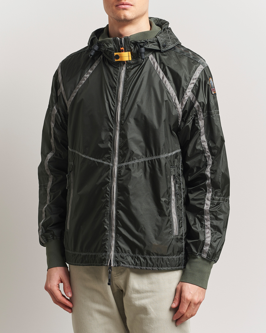 Heren | Jassen | Parajumpers | Edge Nylon Double Ripstop Hooded Jacket Thyme Green