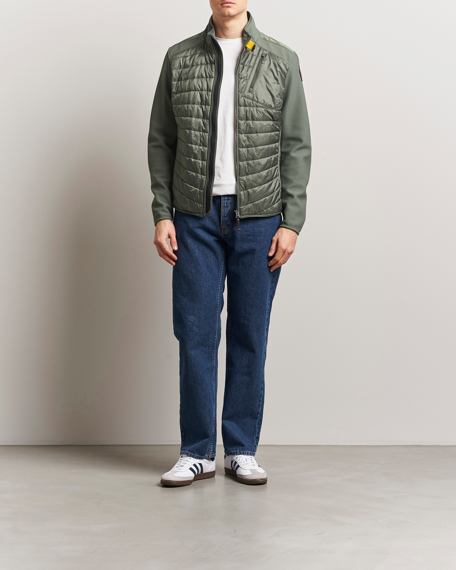 Heren | Jassen | Parajumpers | Jayden Mesh Hybrid Jacket Thyme Green