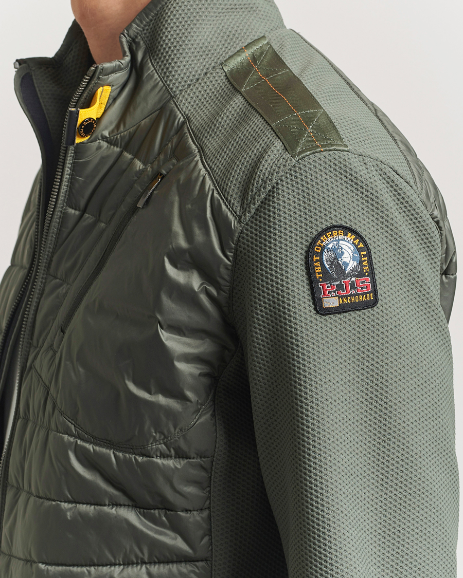Heren | Jassen | Parajumpers | Jayden Mesh Hybrid Jacket Thyme Green