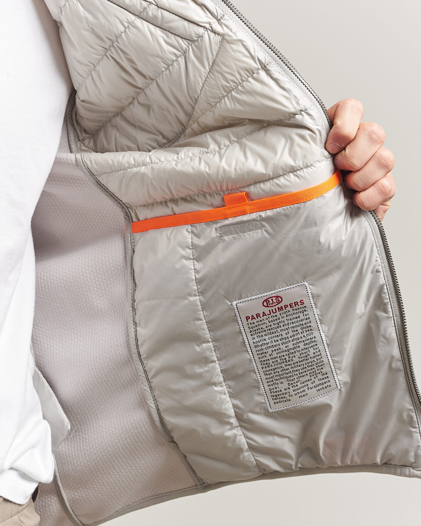 Heren | Jassen | Parajumpers | Nolan Mesh Hooded Hybrid Ghiaccio