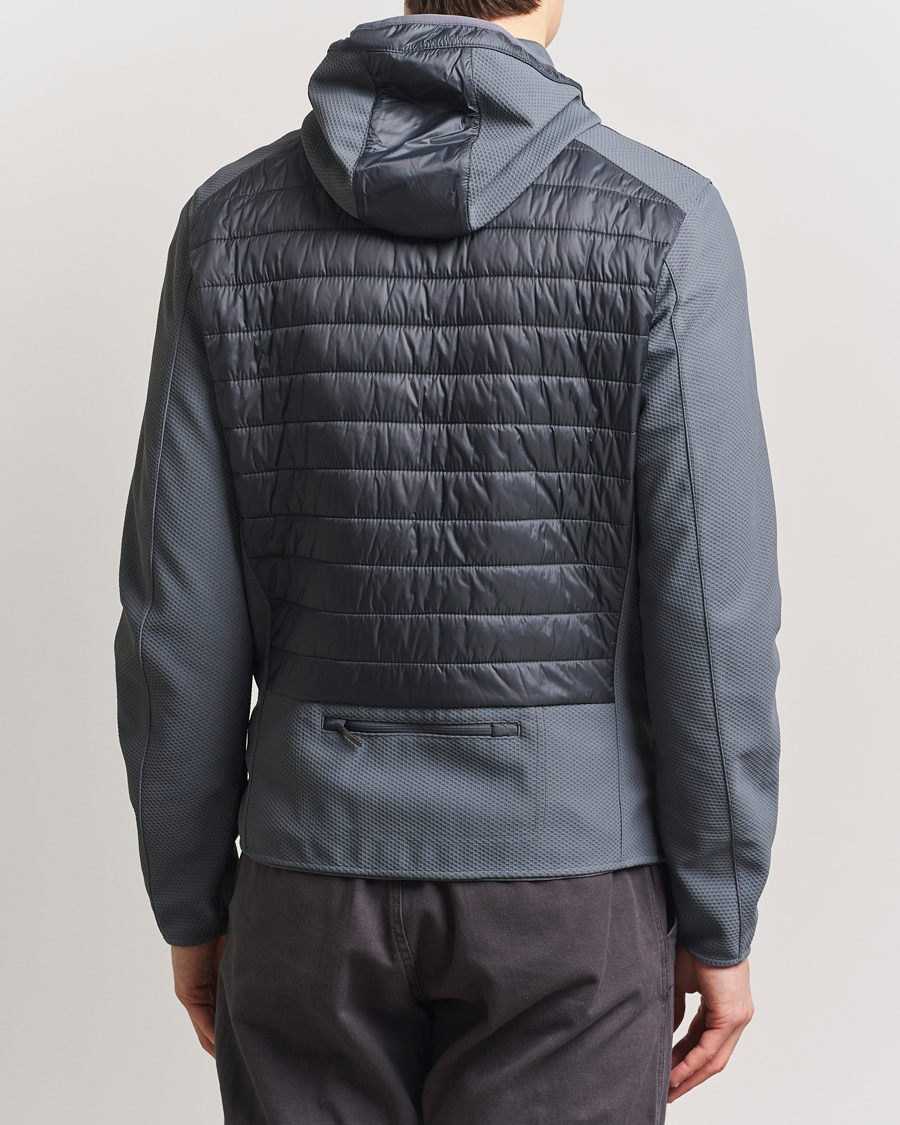 Heren | Jassen | Parajumpers | Nolan Mesh Hooded Hybrid Gargoyle