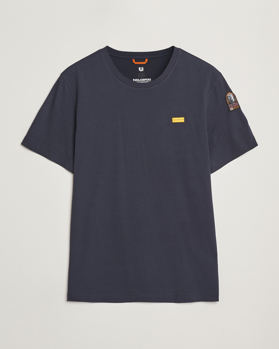 Heren | T-shirts | Parajumpers | Iconic Crew Neck T-Shirt Blue Navy