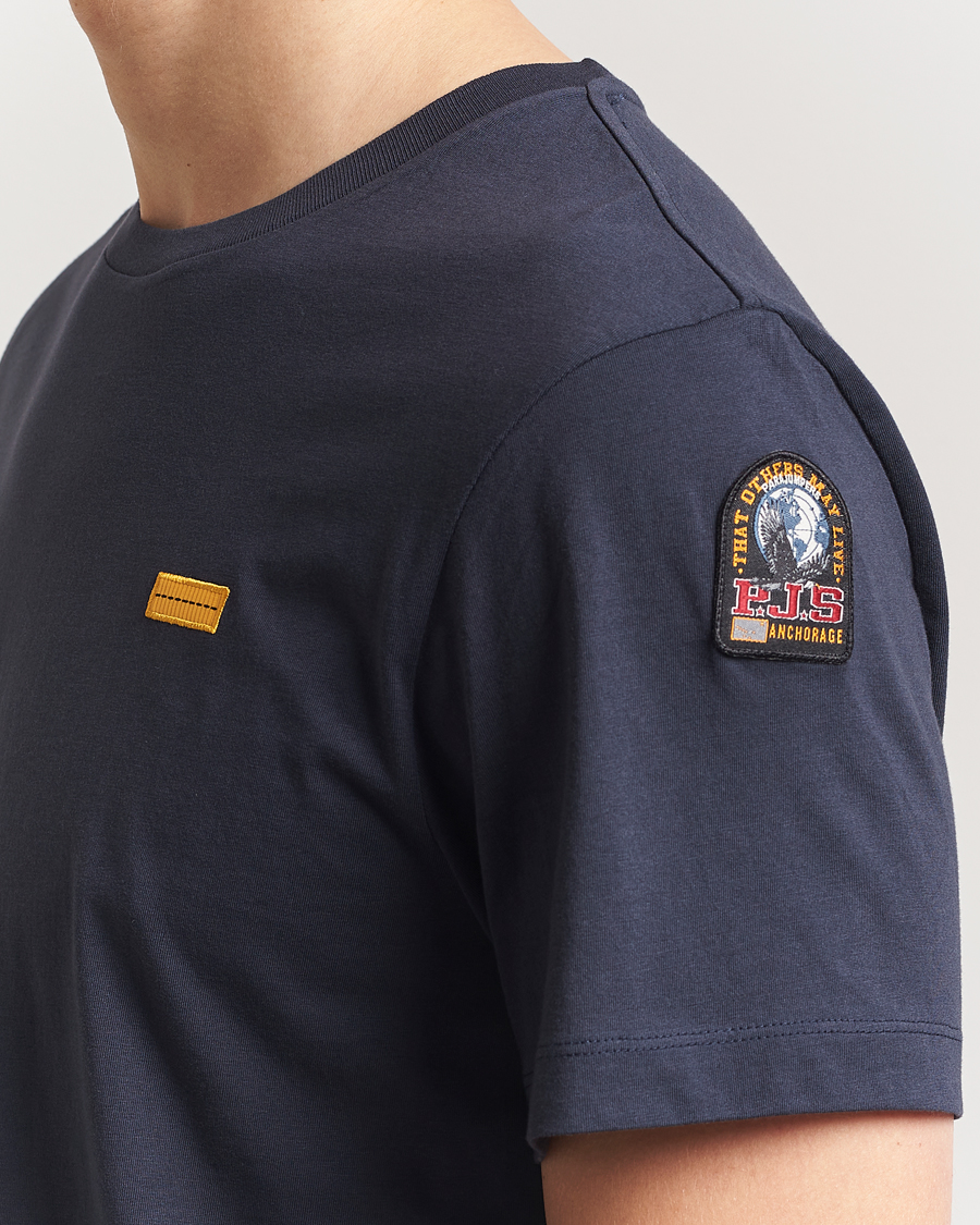 Heren | T-shirts | Parajumpers | Iconic Crew Neck T-Shirt Blue Navy