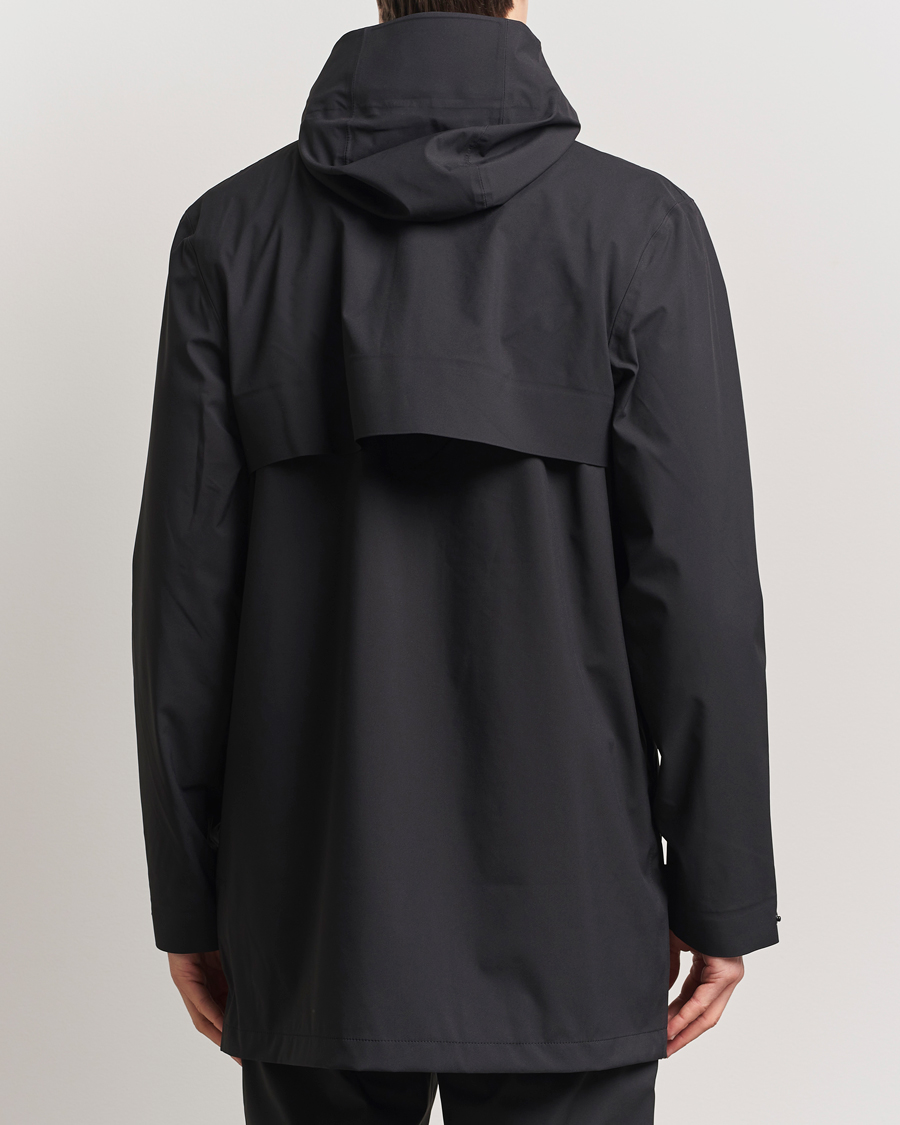 Heren | Jassen | RAINS | Suva Hooded Waterproof Long Jacket Black