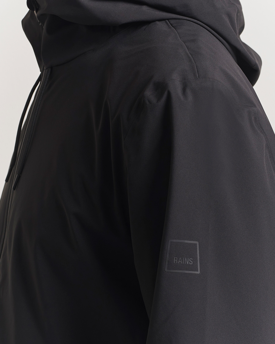 Heren | Jassen | RAINS | Suva Hooded Waterproof Long Jacket Black