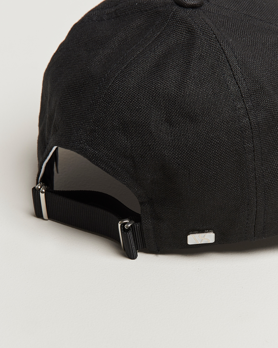 Heren | Hoeden en petten | Varsity Headwear | Linen Baseball Cap Licorice Black