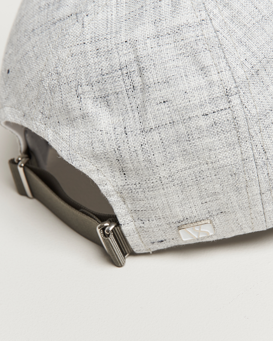 Heren | Hoeden en petten | Varsity Headwear | Linen Baseball Cap Pebble Grey