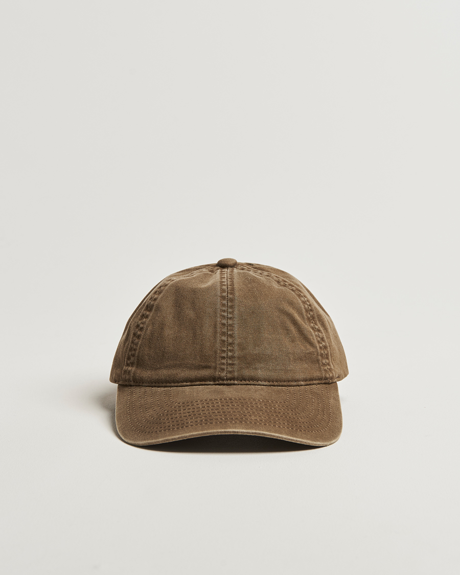Heren | Hoeden en petten | Varsity Headwear | Washed Cotton Baseball Cap Beige