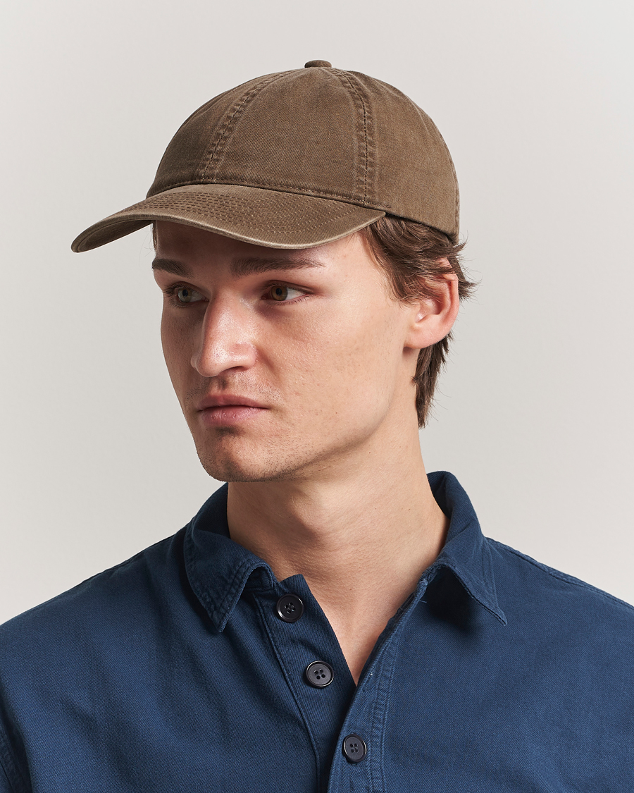 Heren | Hoeden en petten | Varsity Headwear | Washed Cotton Baseball Cap Beige