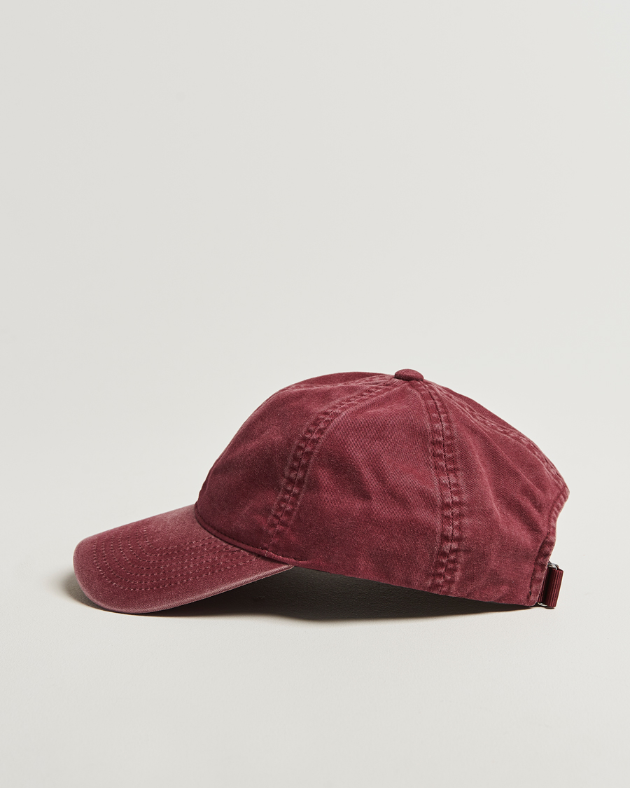Heren | Hoeden en petten | Varsity Headwear | Washed Cotton Baseball Cap Burgundy