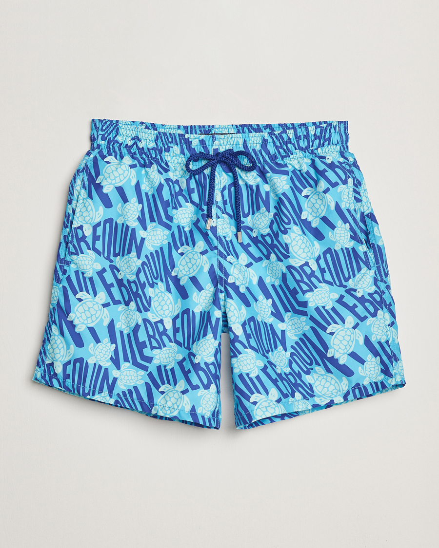 Heren | Zwembroek | Vilebrequin | Moorea Swimshorts Topaze Bleue