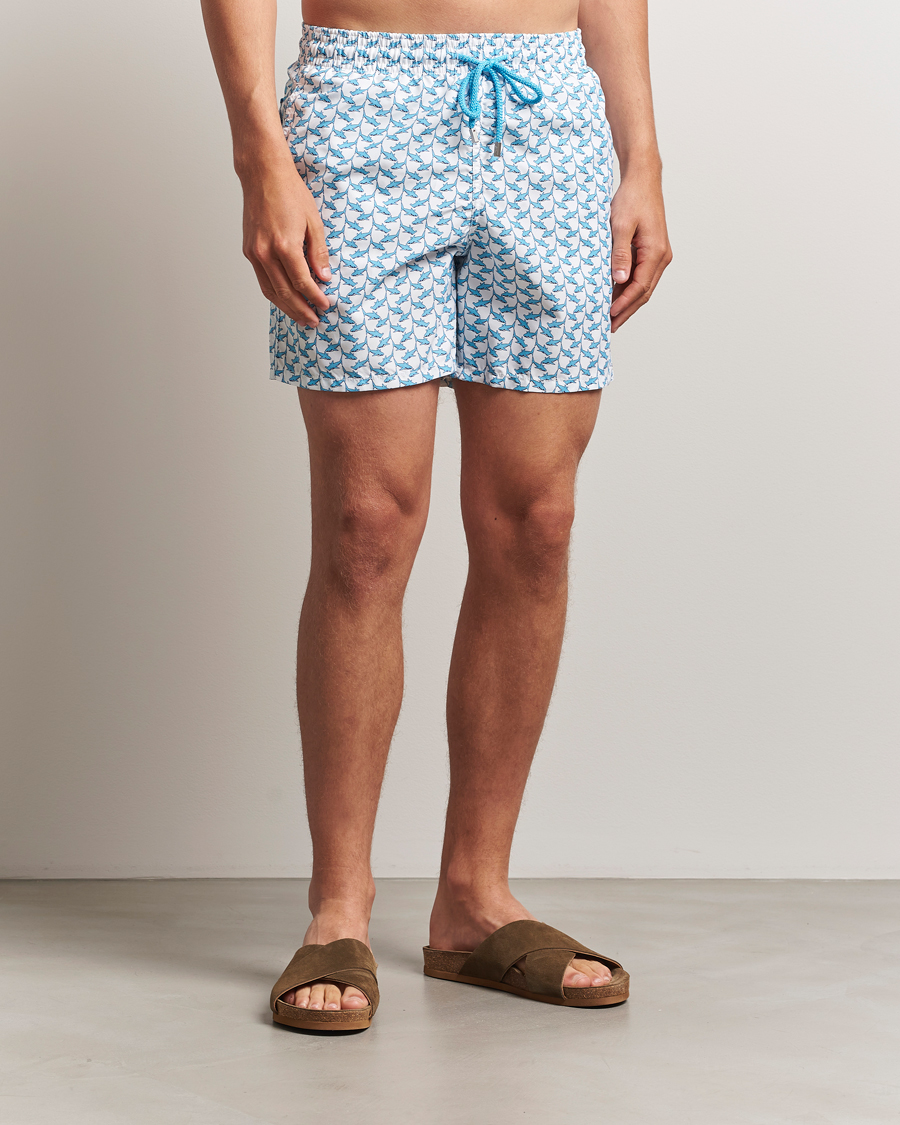 Heren | Zwembroek | Vilebrequin | Moorea Swimshorts Blanc