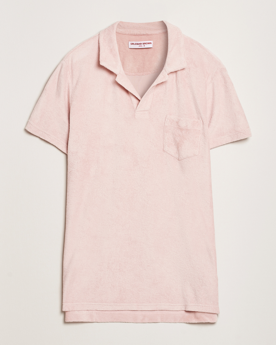 Heren | Polo's | Orlebar Brown | Terry Polo Pink Sand