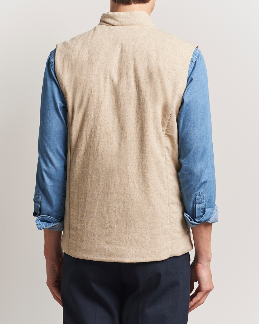 Heren | Jassen | Stenströms | Linen/Alcantar Vest Beige