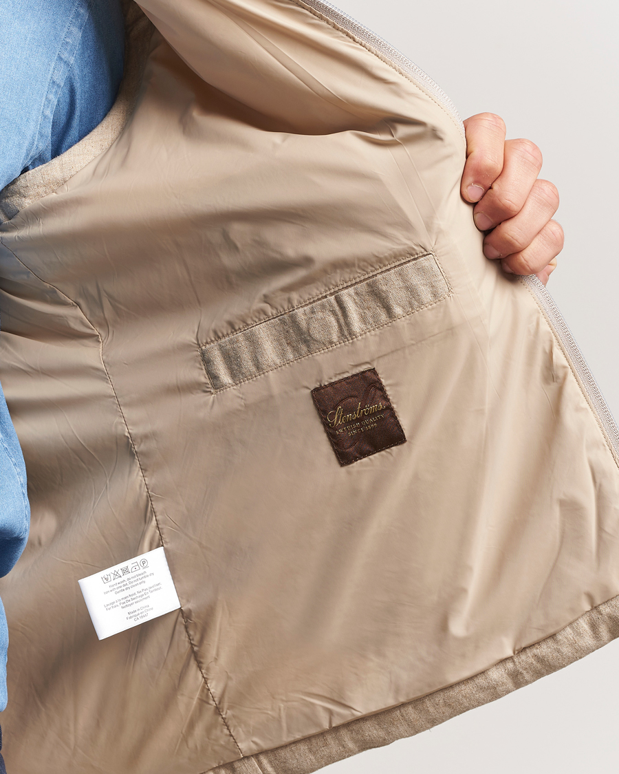Heren | Jassen | Stenströms | Linen/Alcantar Vest Beige