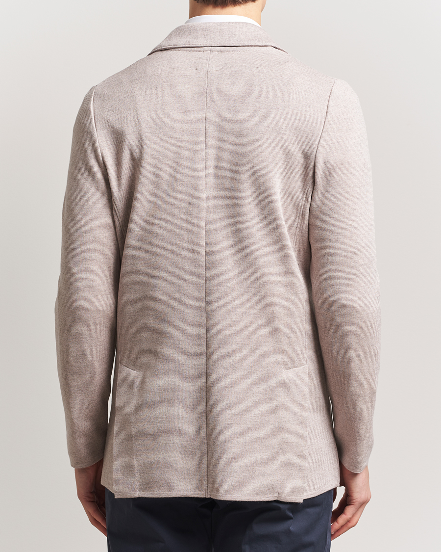 Heren | Blazers | Stenströms | Milano Knitted Blazer Beige