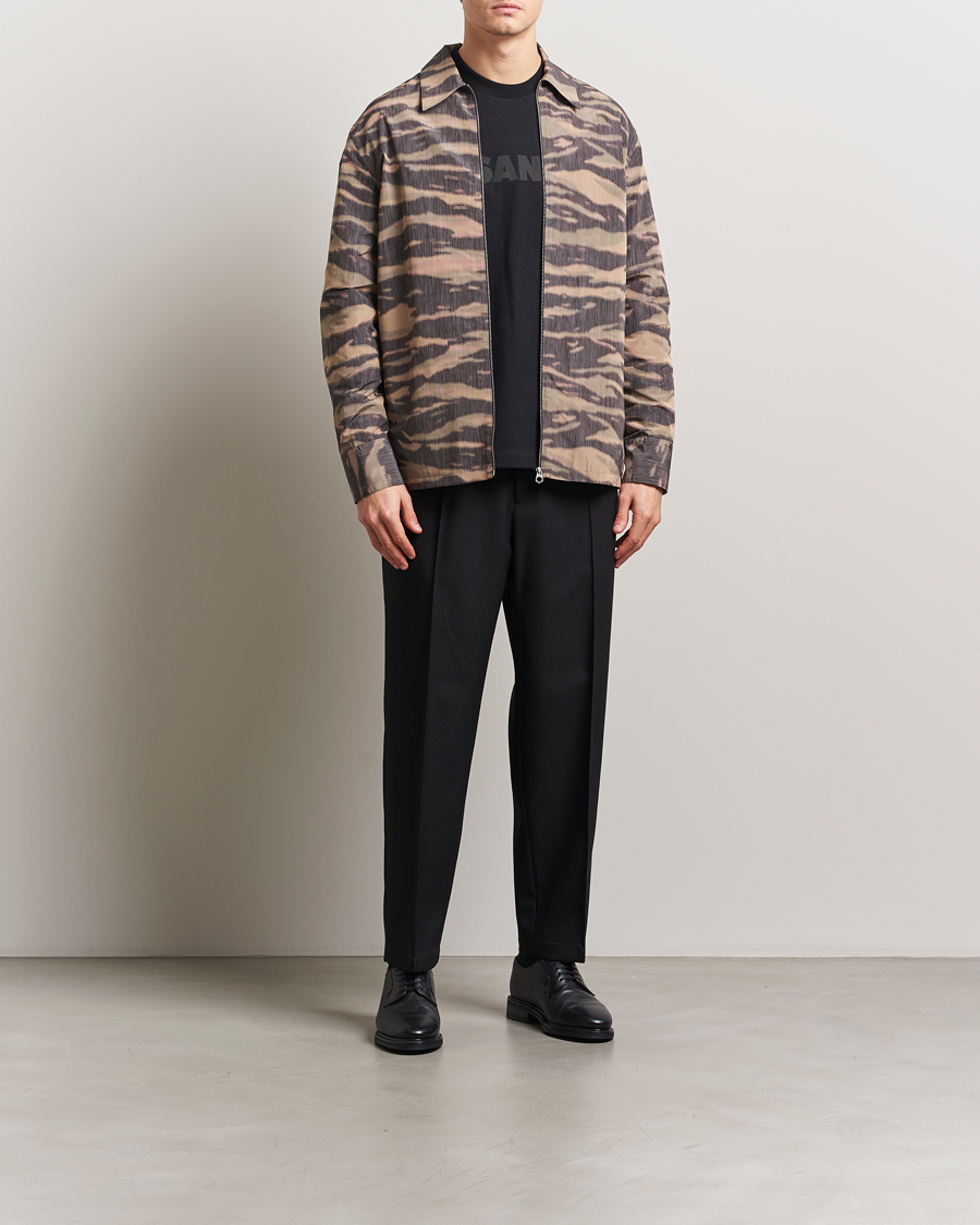 Heren | Broeken | Jil Sander | Regular Fit Gabardine Trousers Black