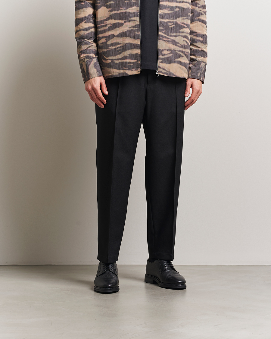 Heren | Broeken | Jil Sander | Regular Fit Gabardine Trousers Black