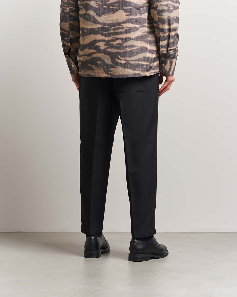 Heren | Broeken | Jil Sander | Regular Fit Gabardine Trousers Black