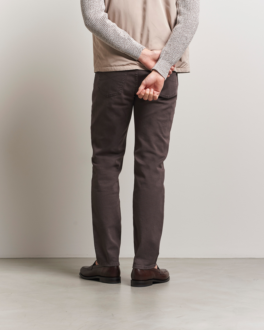 Heren | Broeken | Brunello Cucinelli | Slim Fit Bull Denim Pants Dark Brown