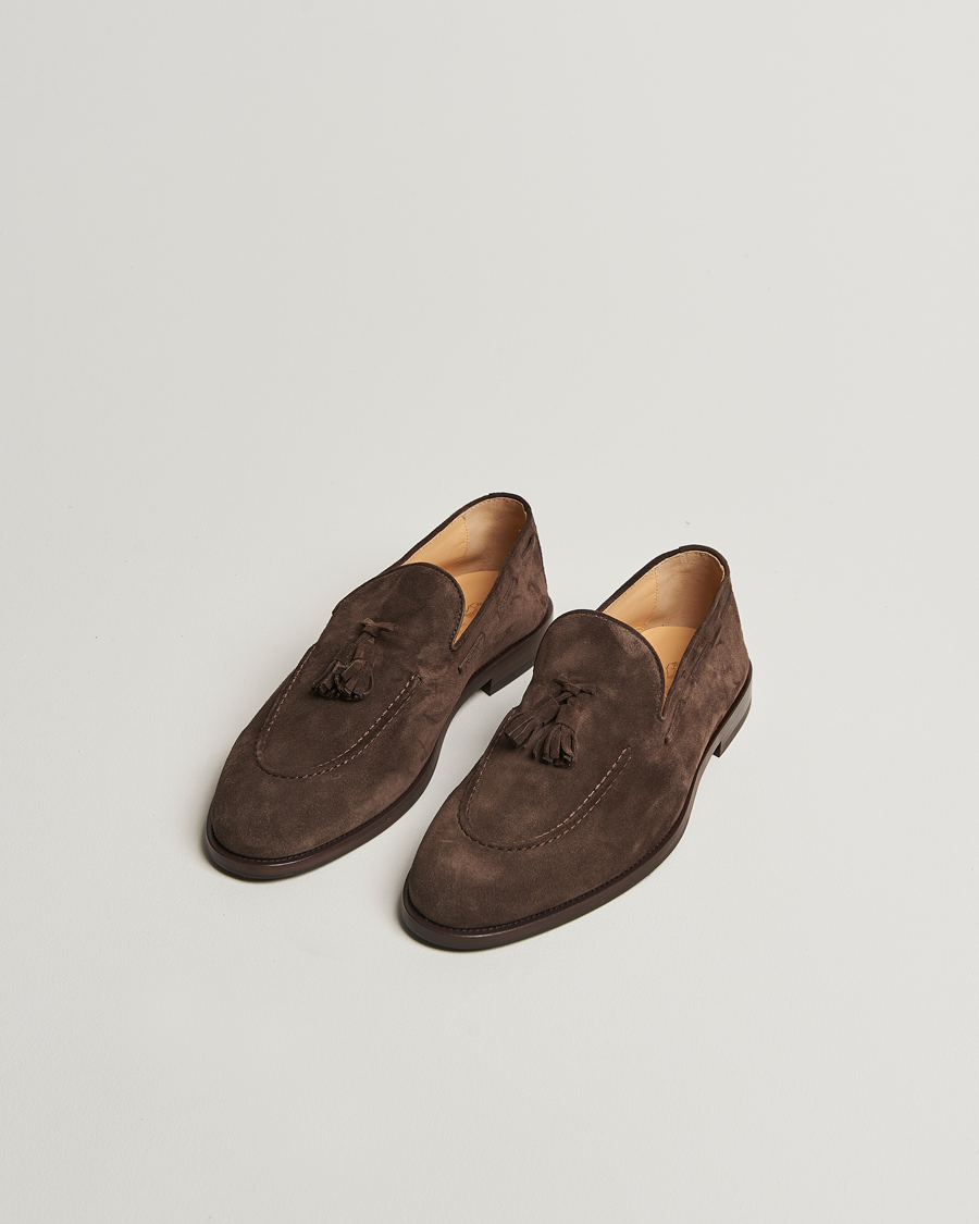 Heren | Instappers | Brunello Cucinelli | Tassel Loafer Dark Brown Suede