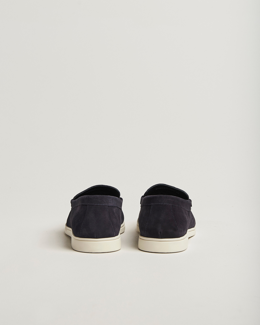 Heren | Instappers | Charles Tyrwhitt | Suede Slip On Loafers Navy