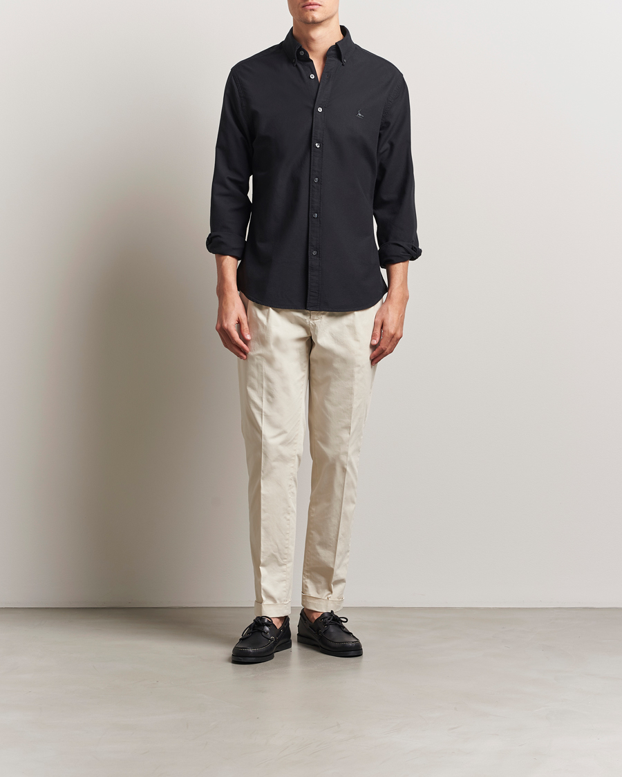 Heren | Overhemden | Charles Tyrwhitt | Button Down Stretch Oxford Shirt Black