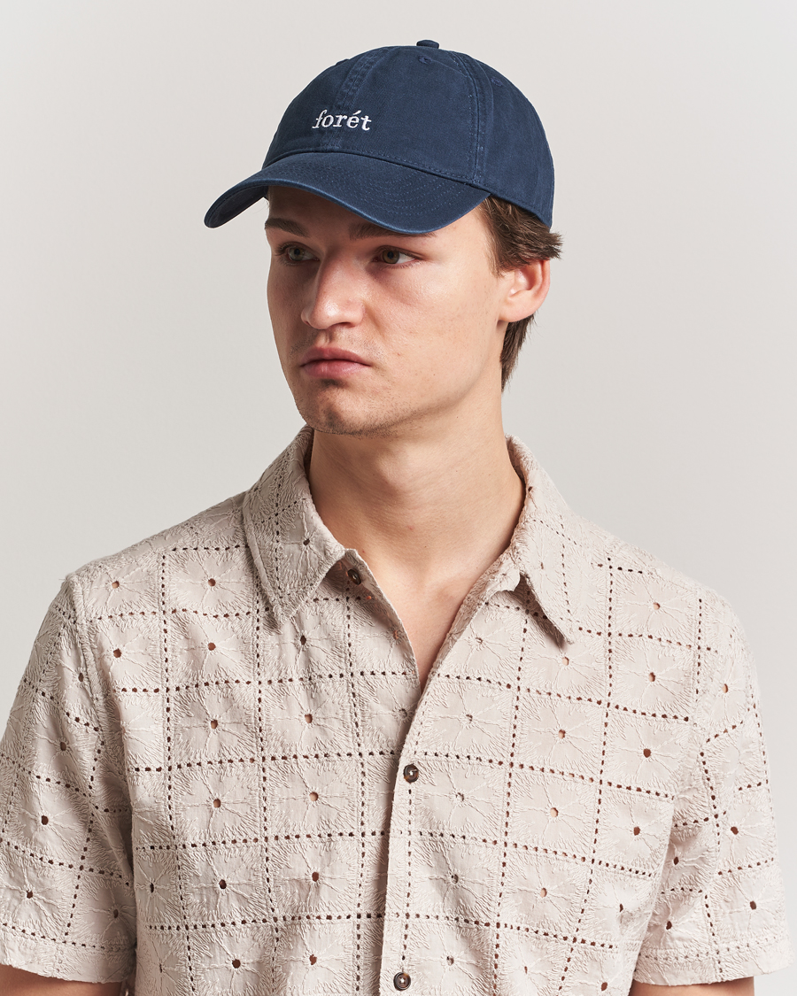 Heren | Hoeden en petten | Forét | Hawk Washed Cap Navy