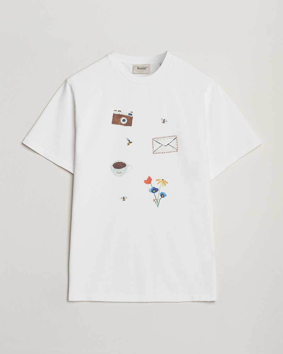 Heren | T-shirts | Forét | Things T-Shirt White