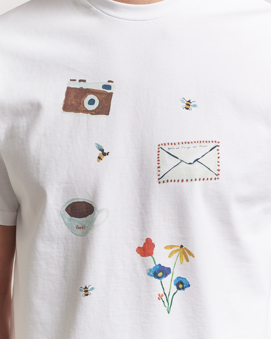 Heren | T-shirts | Forét | Things T-Shirt White