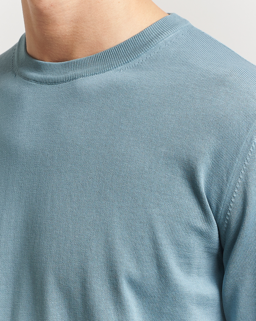 Heren | Truien | Canali | Cotton Crew Neck Pullover Teal