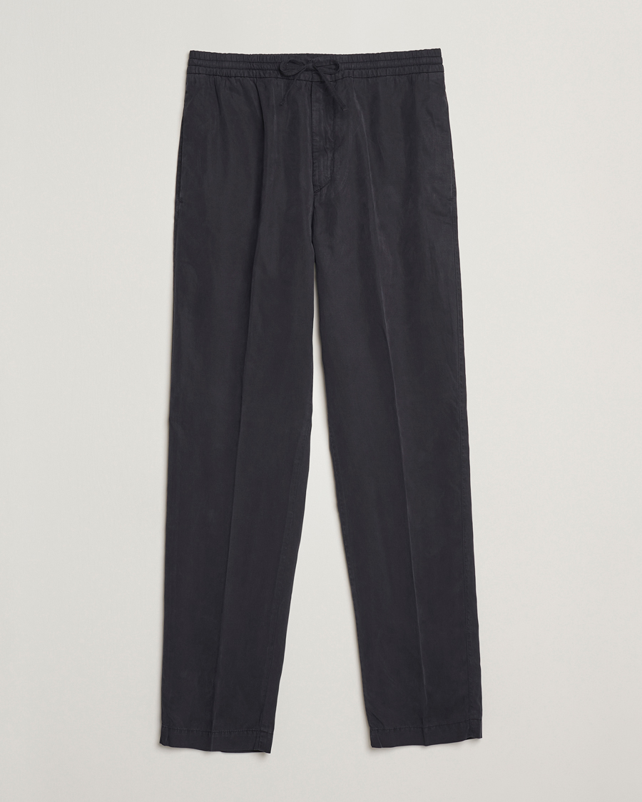 Heren | Broeken | Canali | Drawstring Slacks Navy