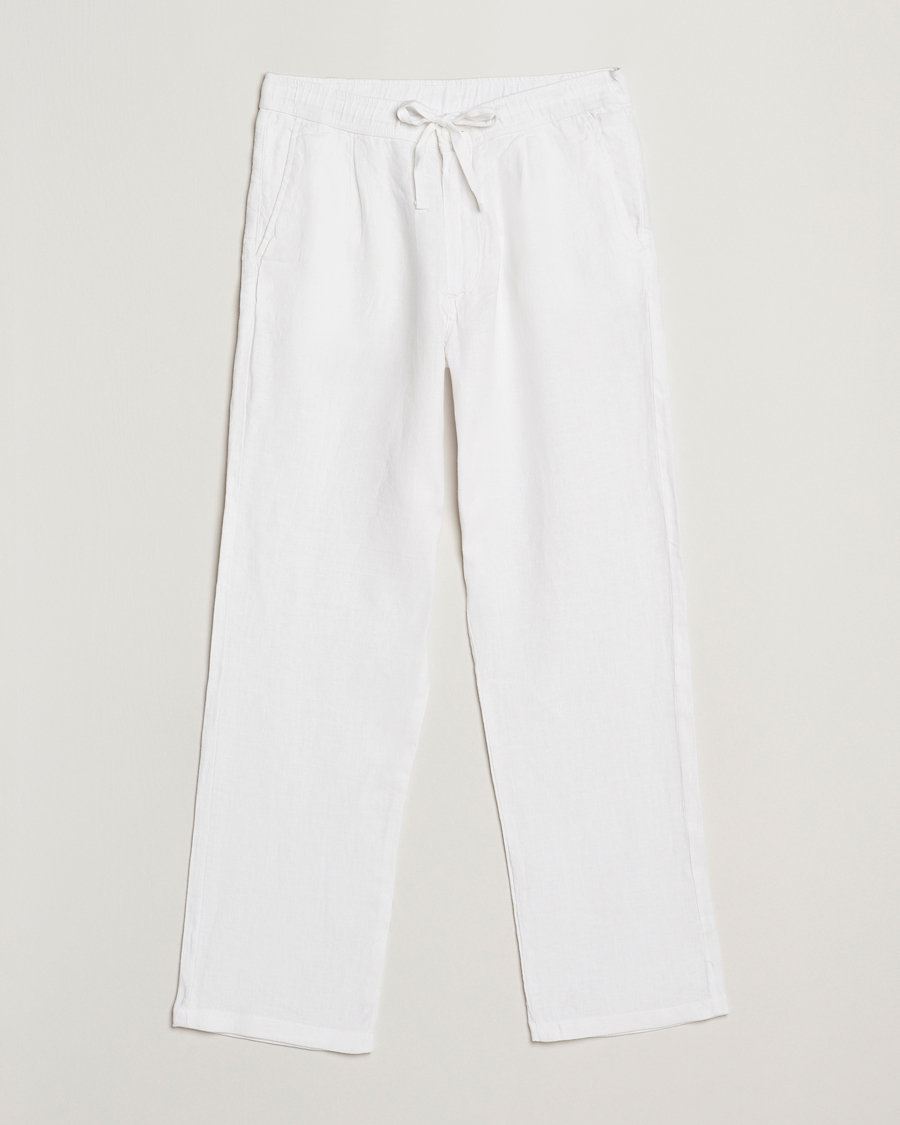 Heren | Broeken | KnowledgeCotton Apparel | Loose Linen Pants Bright White