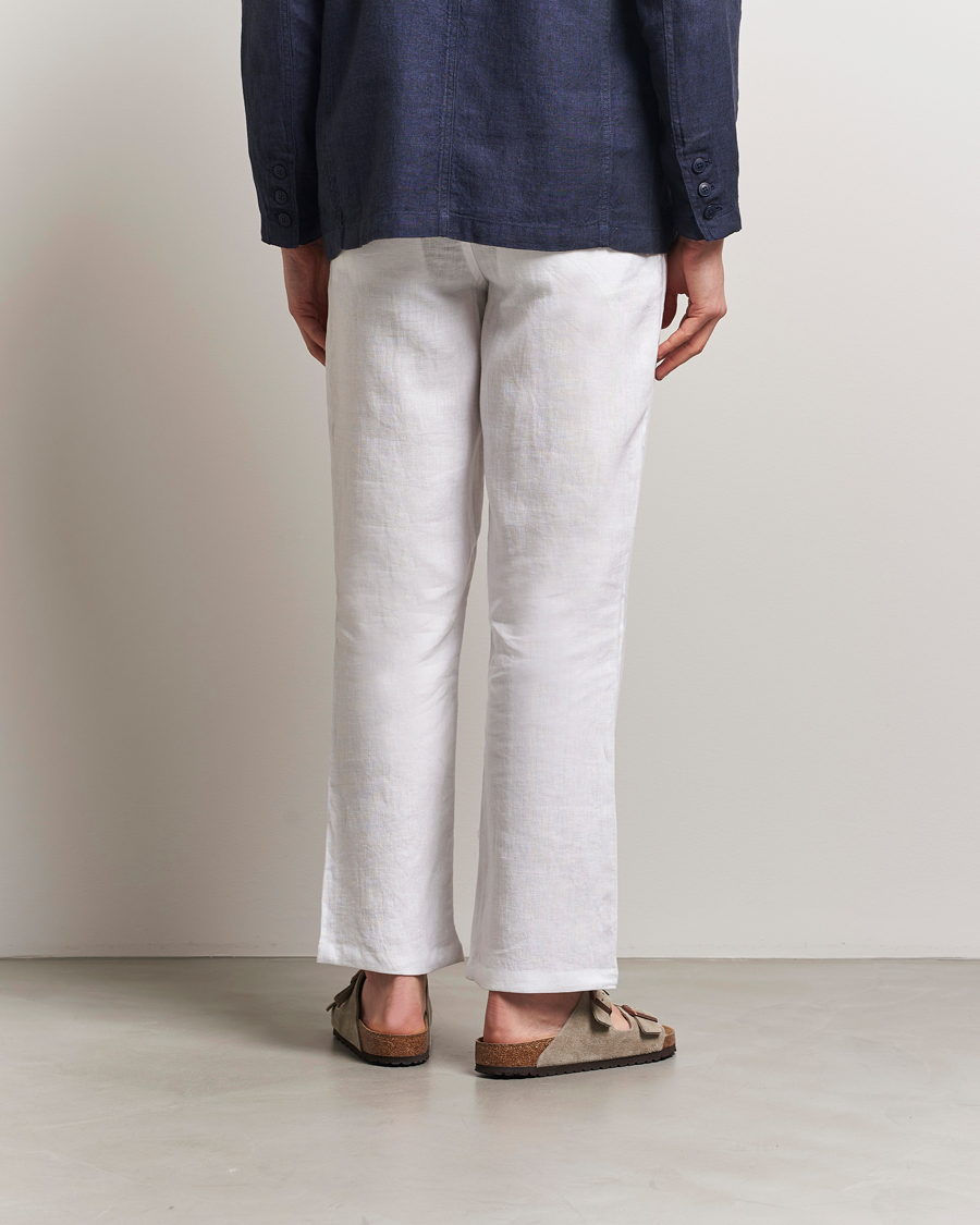 Heren | Broeken | KnowledgeCotton Apparel | Loose Linen Pants Bright White