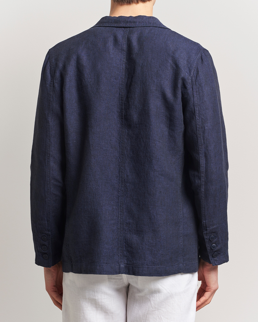 Heren | Blazers | KnowledgeCotton Apparel | Linen Blazer Total Eclipse