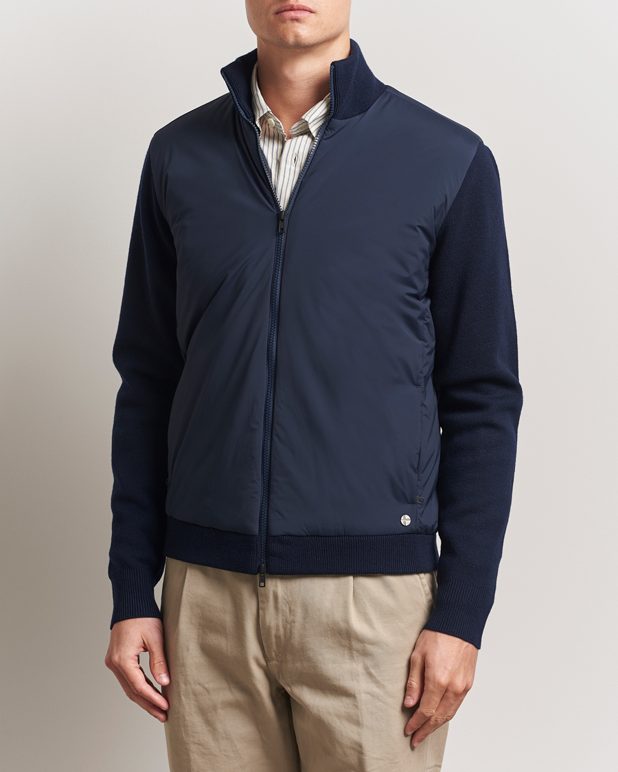 Heren | Jassen | Scandinavian Edition | Leeway Hybrid Jacket Navy Blue