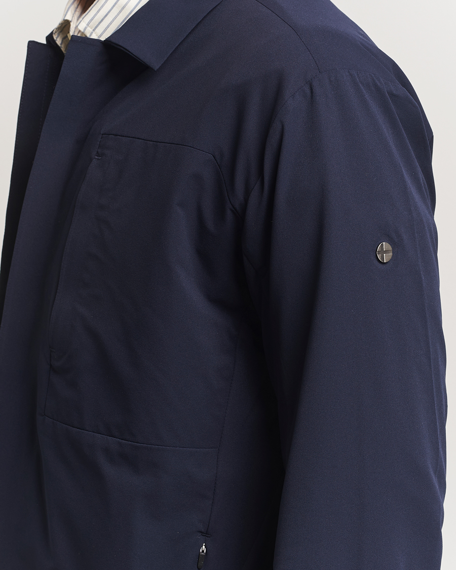 Heren | Jassen | Scandinavian Edition | Merge II Stretch Shirt Jacket Navy Blue