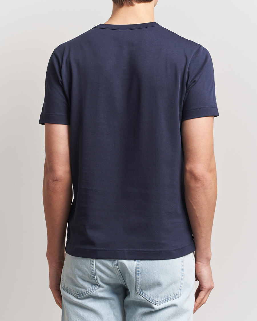 Heren | T-shirts | Sunspel | Single Jersey Supima Cotton T-Shirt Navy