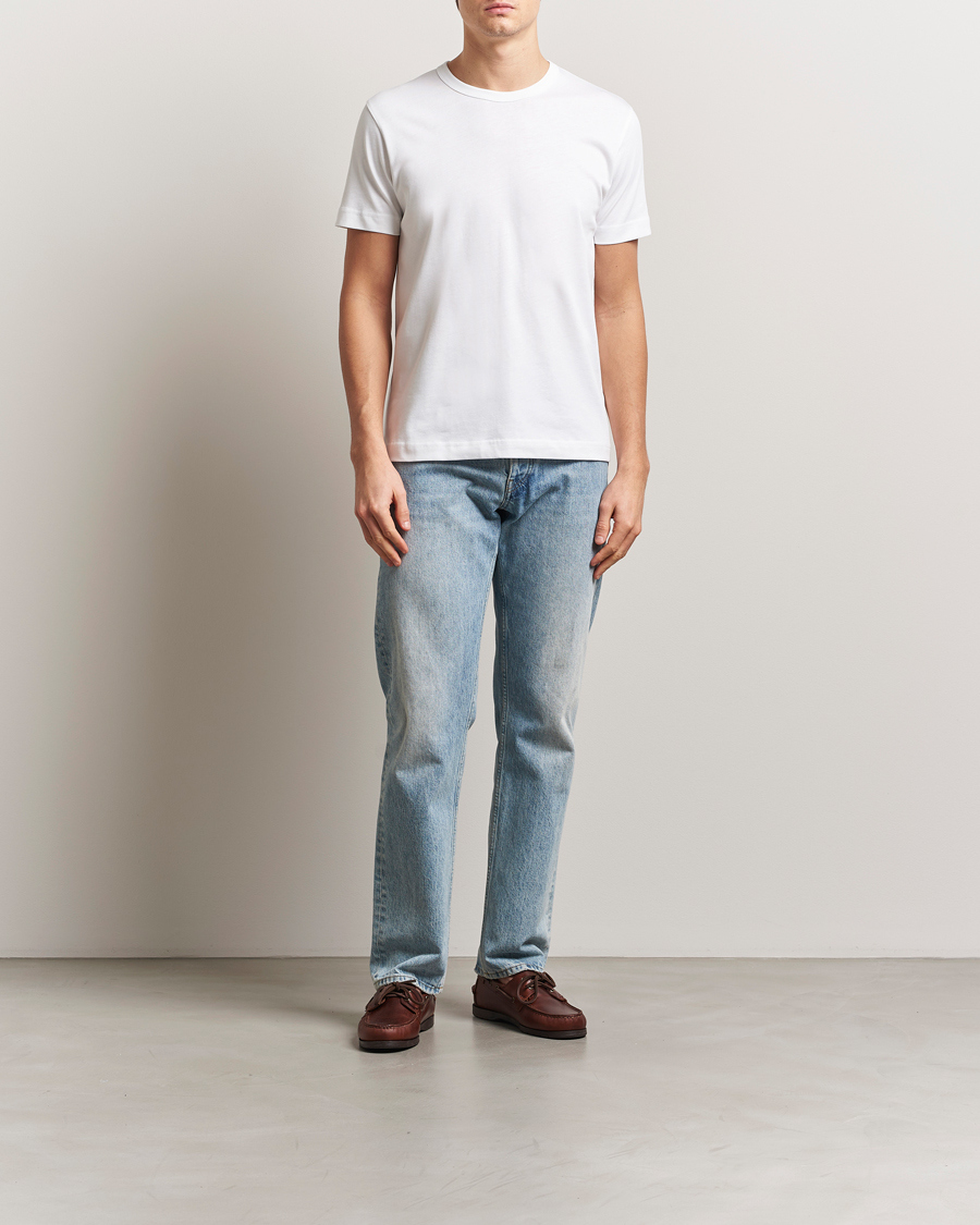 Heren | T-shirts | Sunspel | Single Jersey Supima Cotton T-Shirt White