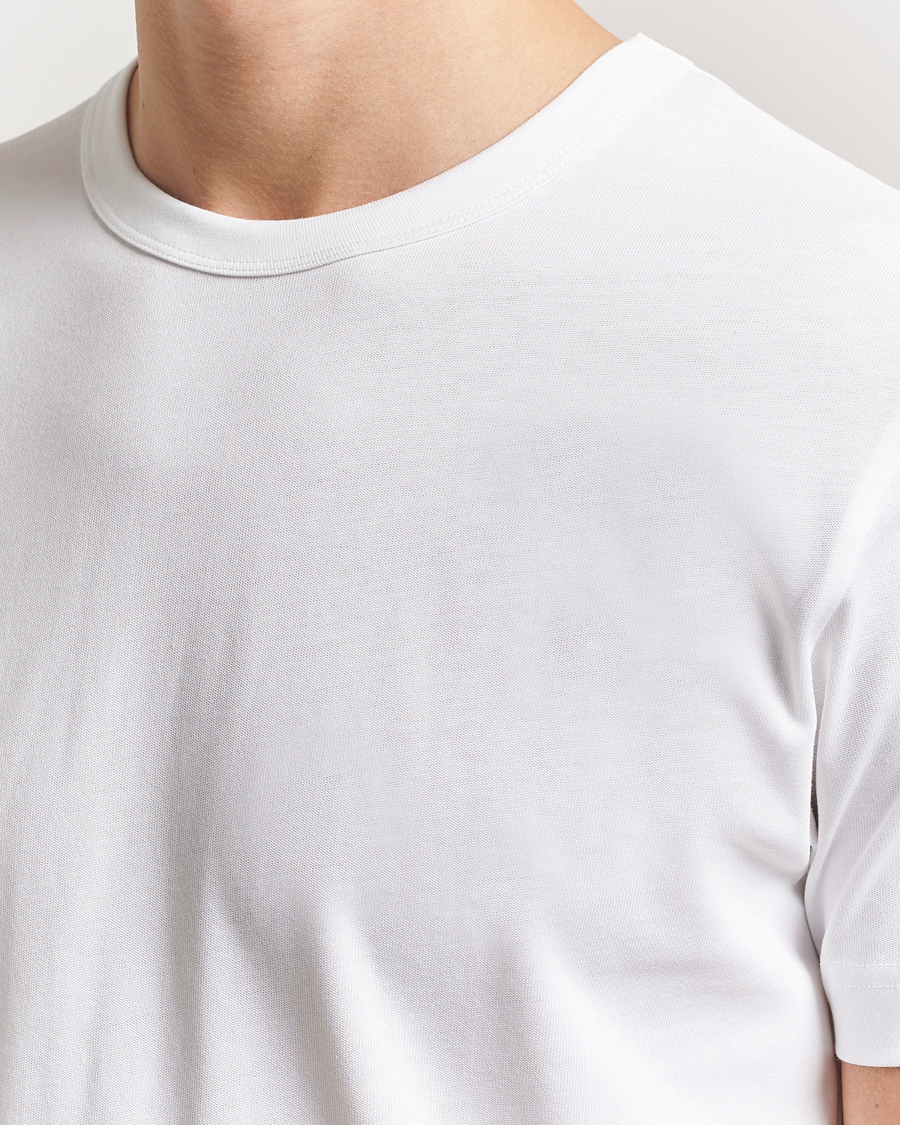 Heren | T-shirts | Sunspel | Single Jersey Supima Cotton T-Shirt White