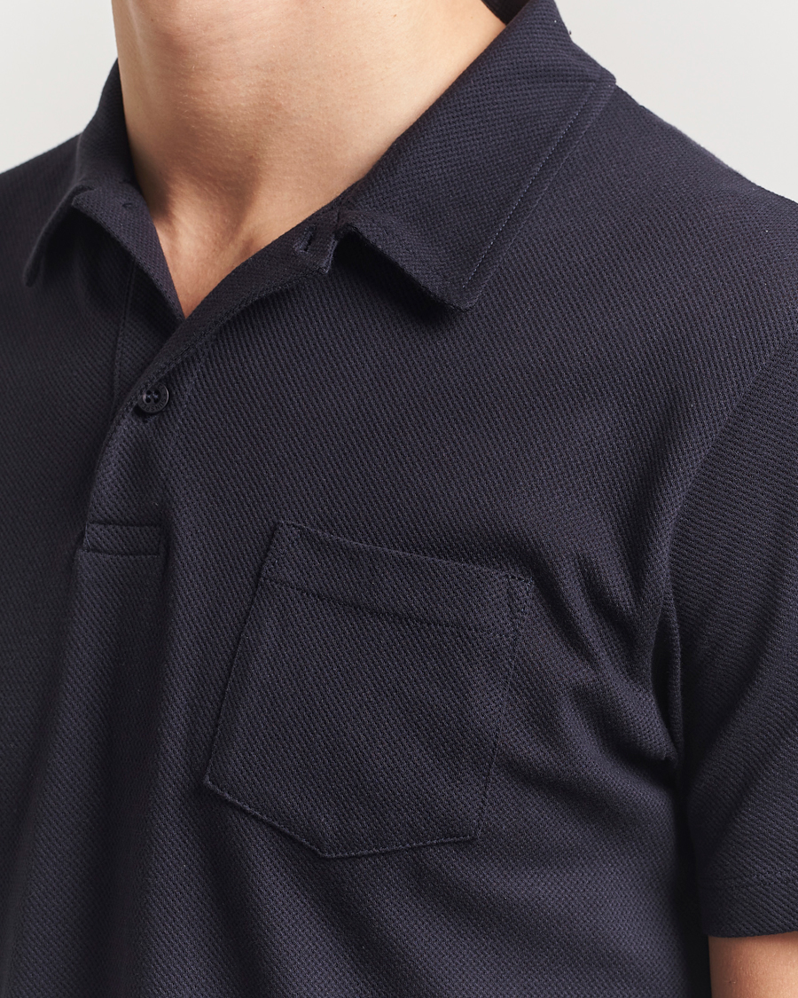 Heren | Polo's | Sunspel | Riviera Polo Shirt Midnight Navy