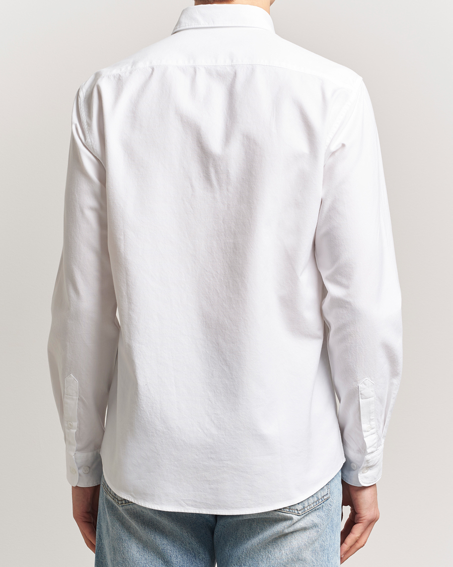 Heren | Overhemden | Sunspel | Oxford Button Down Shirt White