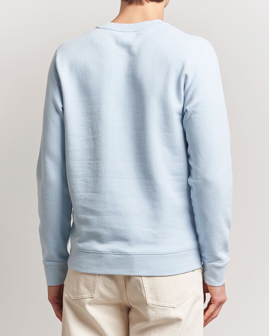 Heren | Truien | Sunspel | Loopback Sweatshirt Blue Mist