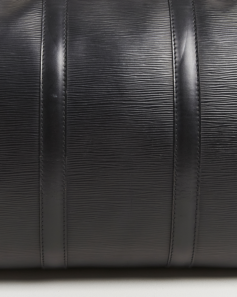 Heren | Louis Vuitton Pre-Owned Keepall 45 Epi Leather Bag Black | Louis Vuitton Pre-Owned | Keepall 45 Epi Leather Bag Black
