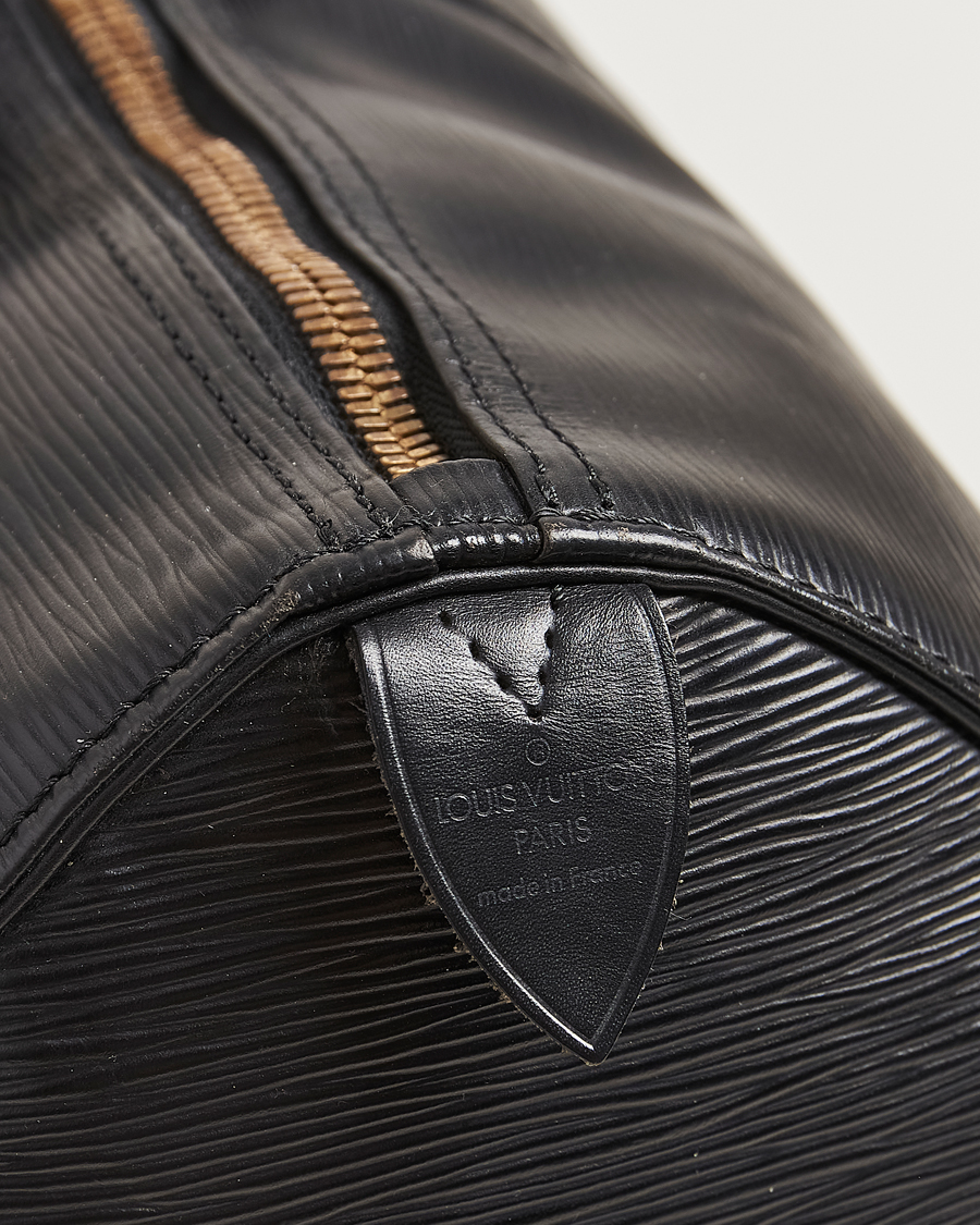 Heren | Louis Vuitton Pre-Owned Keepall 45 Epi Leather Bag Black | Louis Vuitton Pre-Owned | Keepall 45 Epi Leather Bag Black